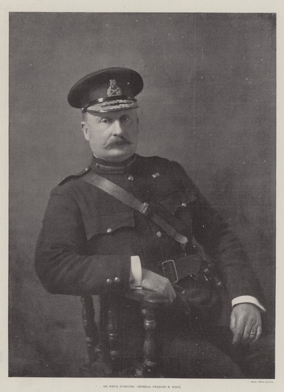De Wets Verfolger, General Charles E Knox von English Photographer