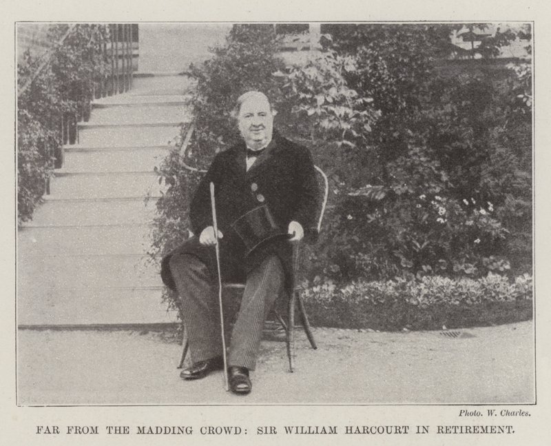 Weit weg von der lärmenden Menge, Sir William Harcourt im Ruhestand von English Photographer