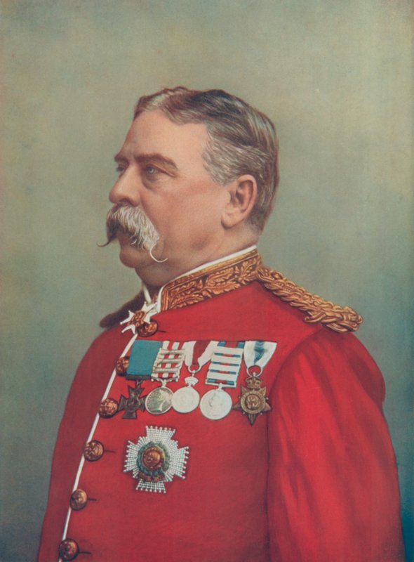 General Sir Hugh Gough. Hüter der Juwelen, Tower of London von English Photographer
