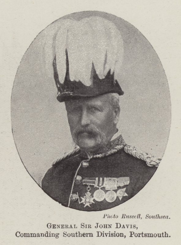 General Sir John Davis, Kommandeur der Southern Division, Portsmouth von English Photographer