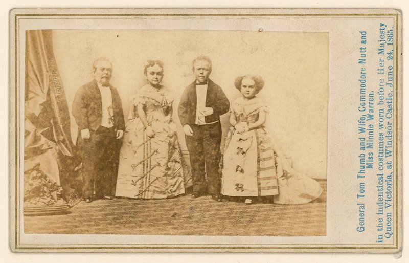 General Tom Thumb und seine Frau, Kommodore Nutt und Miss Minnie Warren von English Photographer