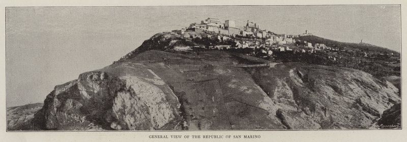 Gesamtansicht der Republik San Marino von English Photographer
