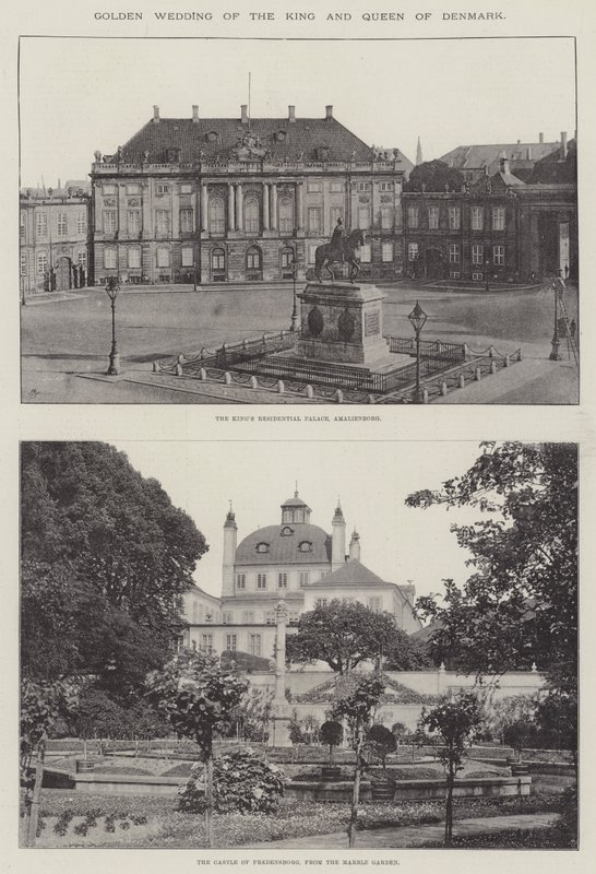 Goldene Hochzeit des Königs und der Königin von Dänemark von English Photographer