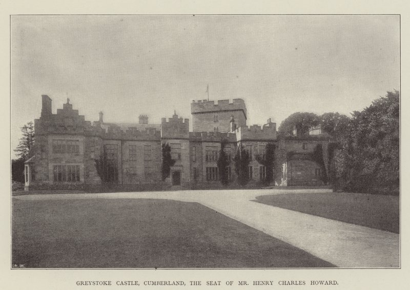 Greystoke Castle, Cumberland, der Sitz von Mr. Henry Charles Howard von English Photographer