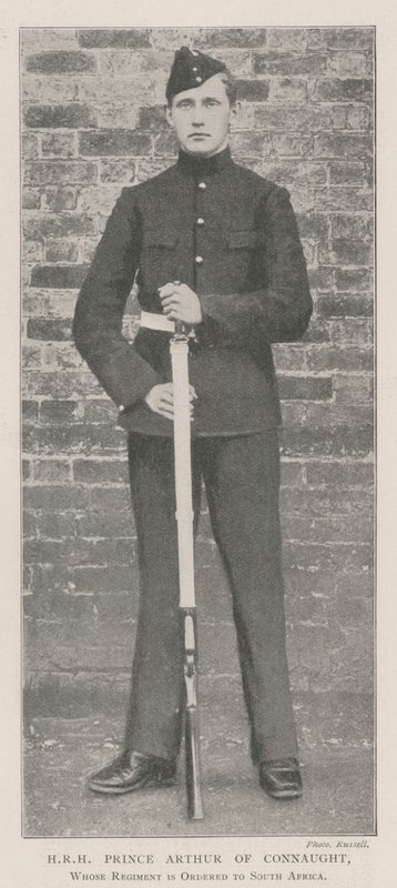 HRH Prinz Arthur von Connaught, dessen Regiment nach Südafrika beordert wird von English Photographer