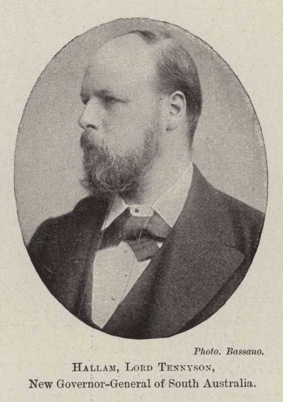 Hallam, Lord Tennyson, neuer Generalgouverneur von Südaustralien von English Photographer