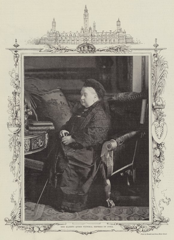 Ihre Majestät Königin Victoria, Kaiserin von Indien von English Photographer