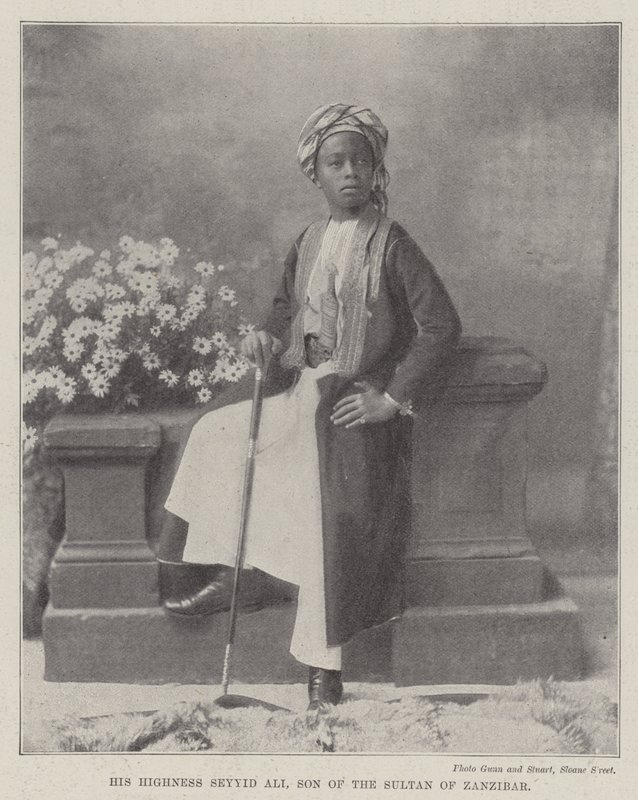 Seine Hoheit Seyyid Ali, Sohn des Sultans von Sansibar von English Photographer