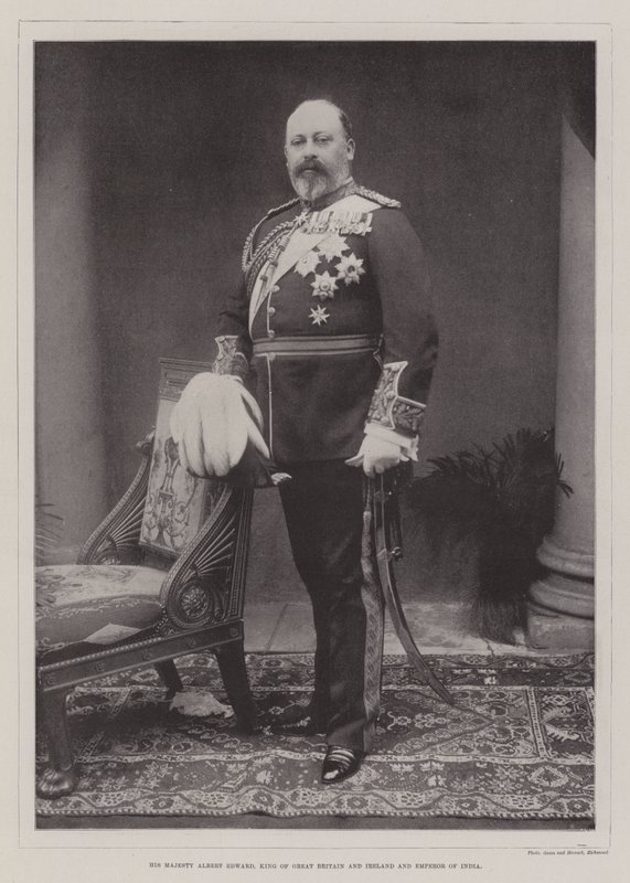 Seine Majestät Albert Edward, König von Großbritannien und Irland und Kaiser von Indien von English Photographer