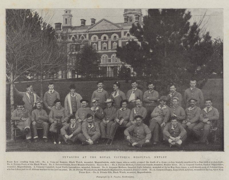 Invaliden im Royal Victoria Hospital, Netley von English Photographer