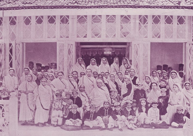 Investitur-Navjoti-Zeremonie im Haus von Sir Dinshaw Petit, Baronet von English Photographer