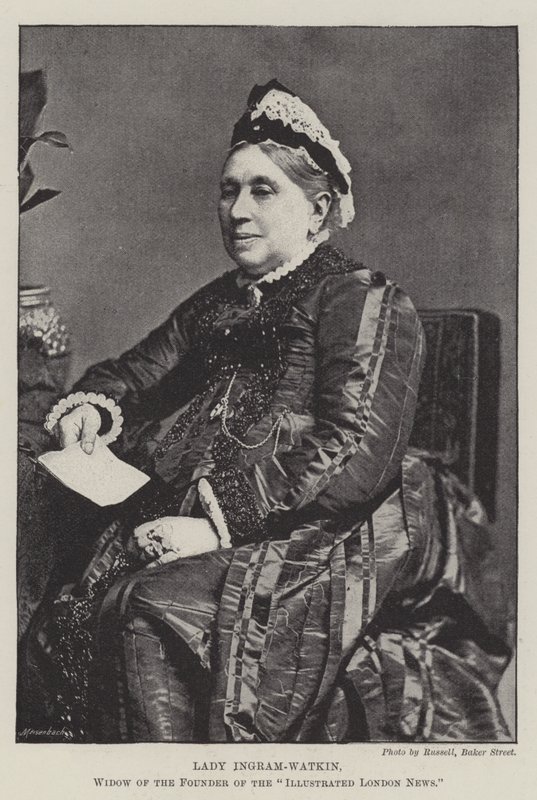 Lady Ingram-Watkin, Witwe des Gründers der Illustrated London News von English Photographer