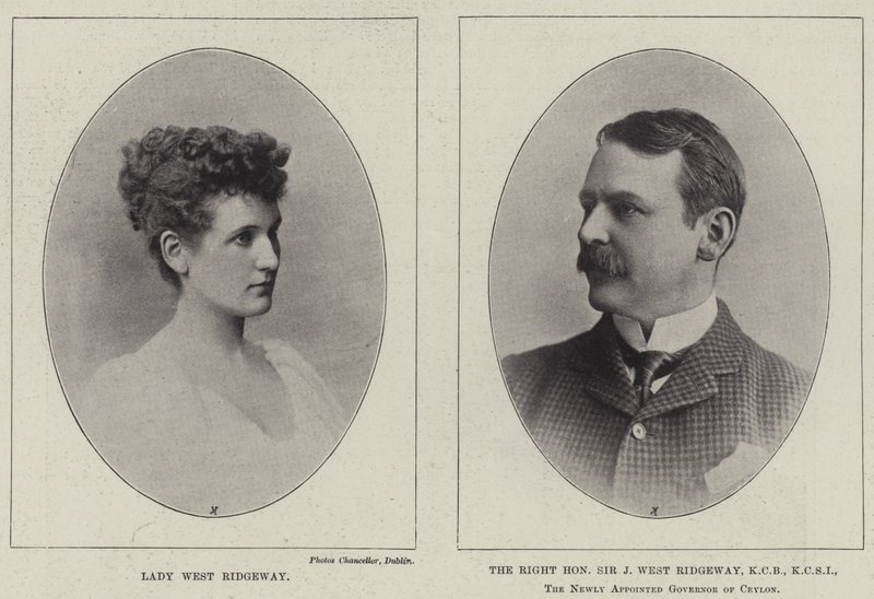 Lady West Ridgeway und der ehrenwerte Sir Joseph West Ridgeway von English Photographer