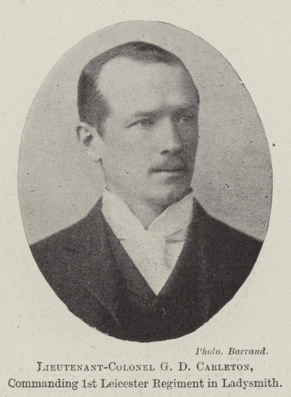 Oberstleutnant G D Carleton, Kommandeur des 1. Leicester Regiments in Ladysmith von English Photographer