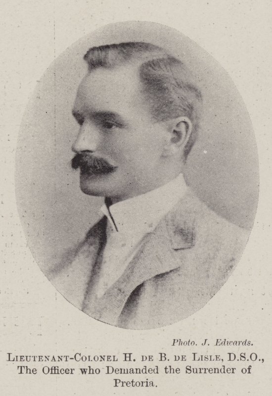 Oberstleutnant H de B de Lisle, DSO, der Offizier, der die Kapitulation von Pretoria forderte von English Photographer