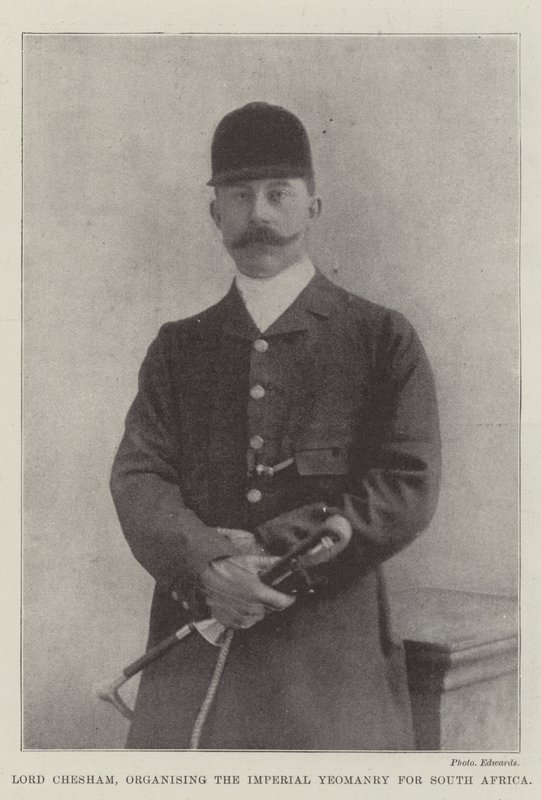 Lord Chesham, organisiert die Imperial Yeomanry für Südafrika von English Photographer