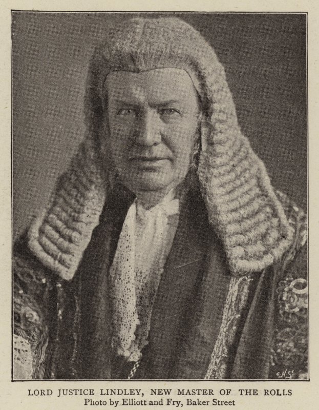 Lord Justice Lindley, neuer Master of the Rolls von English Photographer