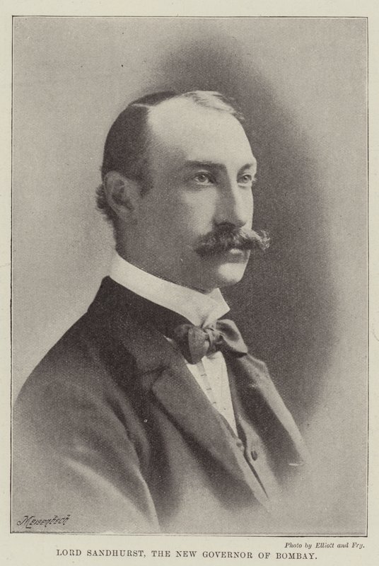 Lord Sandhurst, der neue Gouverneur von Bombay von English Photographer