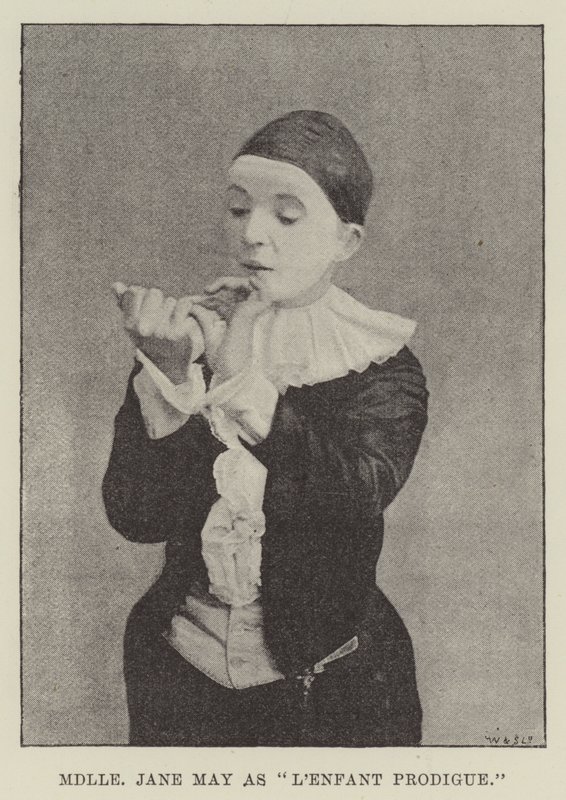 Mademoiselle Jane May als Lenfant Prodigue von English Photographer
