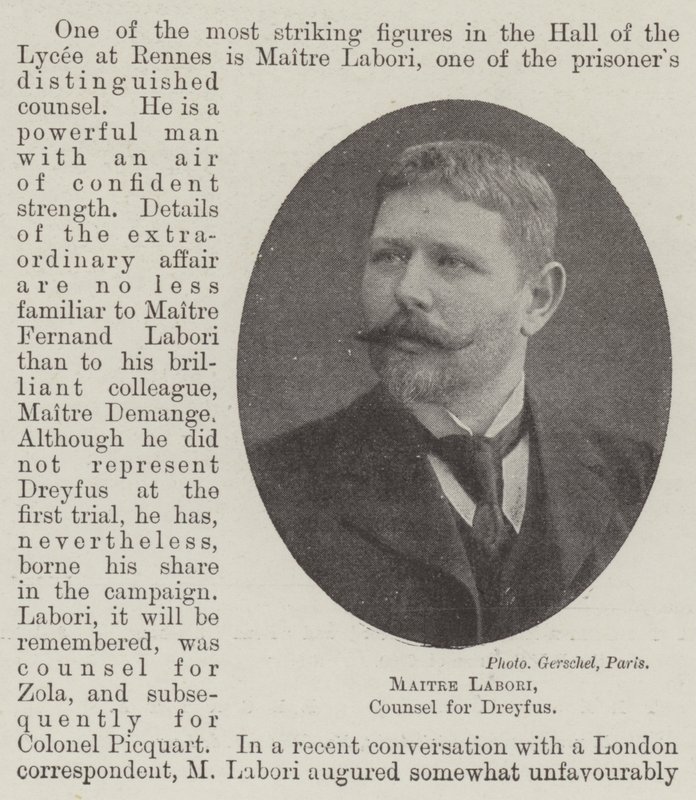 Maitre Labori, Anwalt von Dreyfus von English Photographer