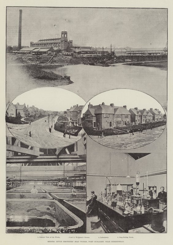 Messers Lever Brothers Seifenfabrik, Port Sunlight, bei Birkenhead von English Photographer