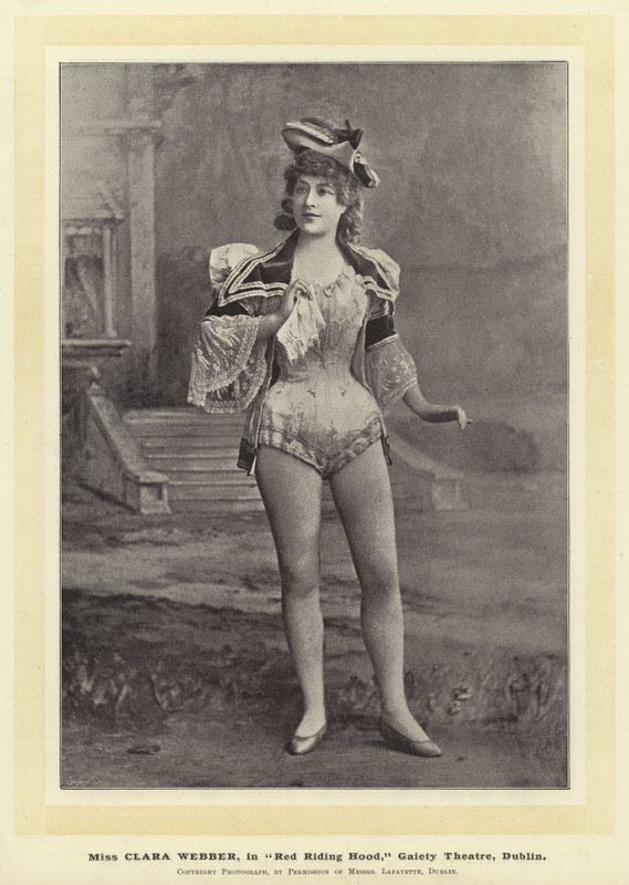 Miss Clara Webber in Rotkäppchen, Gaiety Theatre, Dublin von English Photographer