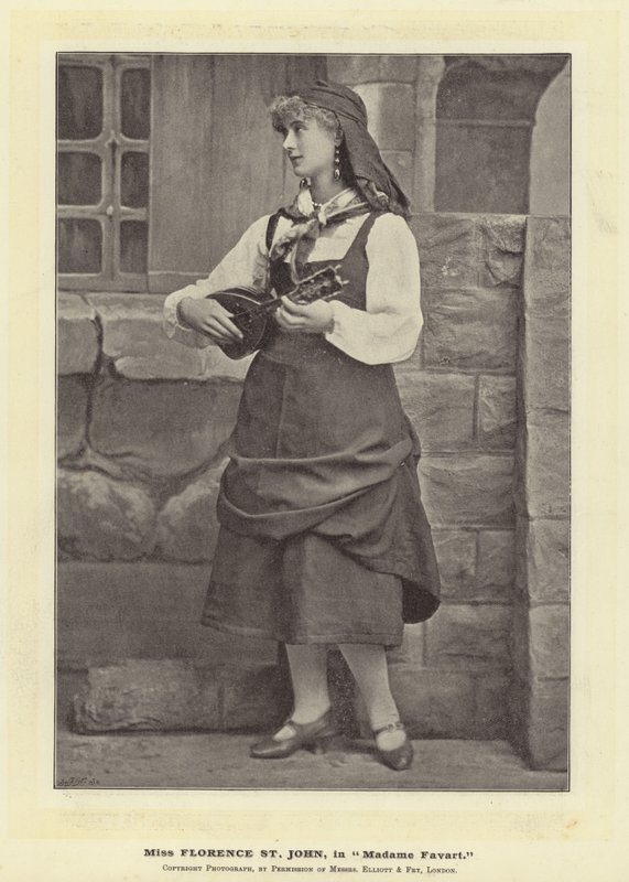 Miss Florence St John in Madame Favart von English Photographer
