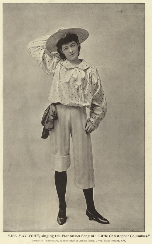 Miss May Yohe singt das Plantation Song in Little Christopher Columbus von English Photographer