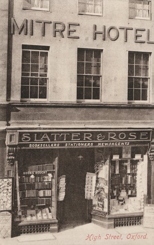 Mitre Hotel und Slatter and Rose, High Street, Oxford von English Photographer