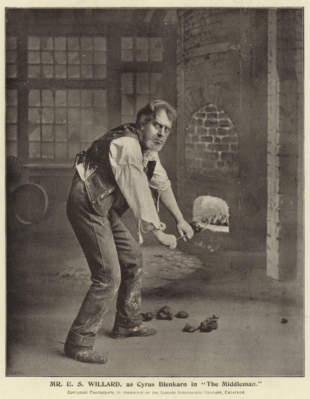 Mr E S Willard als Cyrus Blenkarn in The Middleman von English Photographer