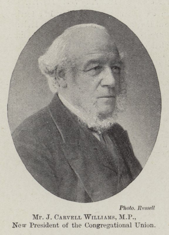 Herr J. Carvell Williams, MP, neuer Präsident der Kongregationalen Union von English Photographer