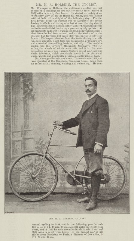 Herr M A Holbein, der Radfahrer von English Photographer