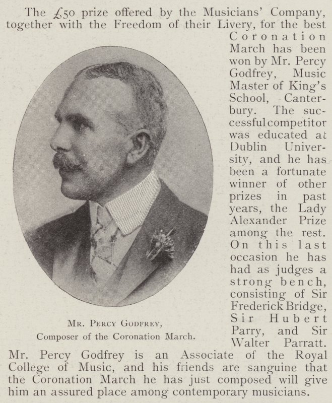 Mr. Percy Godfrey, Komponist des Krönungsmarsches von English Photographer