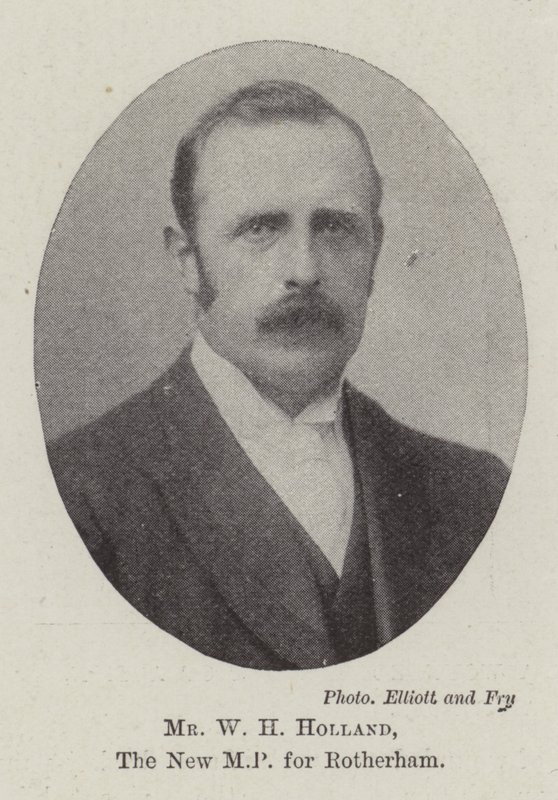 Mr W H Holland, der neue Abgeordnete für Rotherham von English Photographer