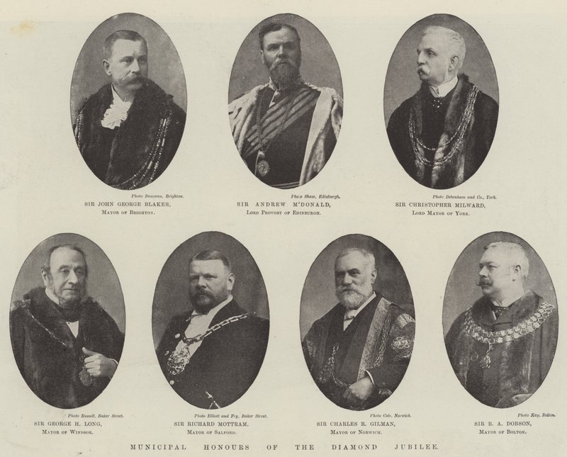 Städtische Ehrungen des Diamantjubiläums von English Photographer