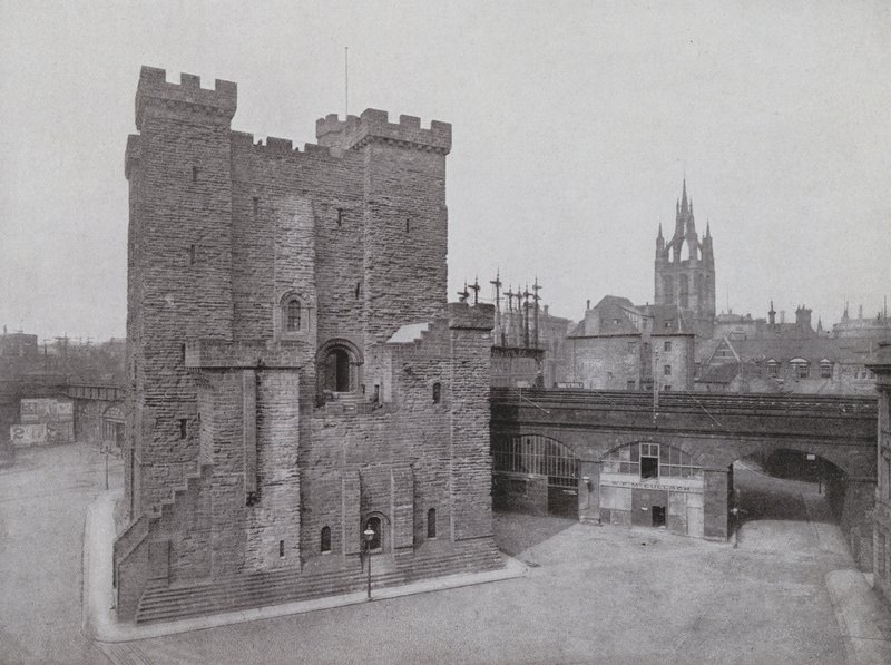 Altes Schloss, Schwarzes Tor und Kathedrale, Newcastle von English Photographer