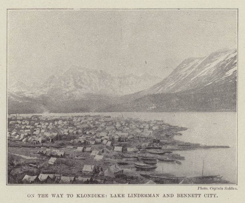 Auf dem Weg nach Klondike, Lake Linderman und Bennett City von English Photographer
