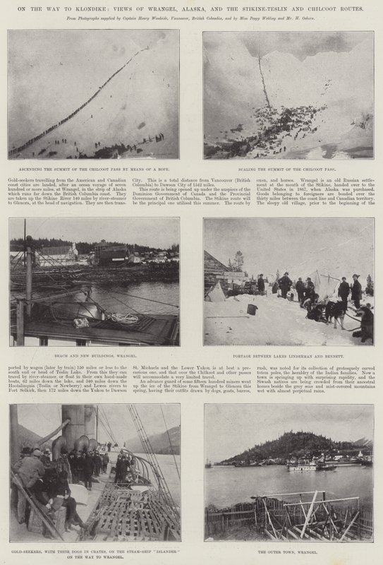 Auf dem Weg nach Klondike, Ansichten von Wrangel, Alaska, und den Stikine-Teslin- und Chilcoot-Routen von English Photographer