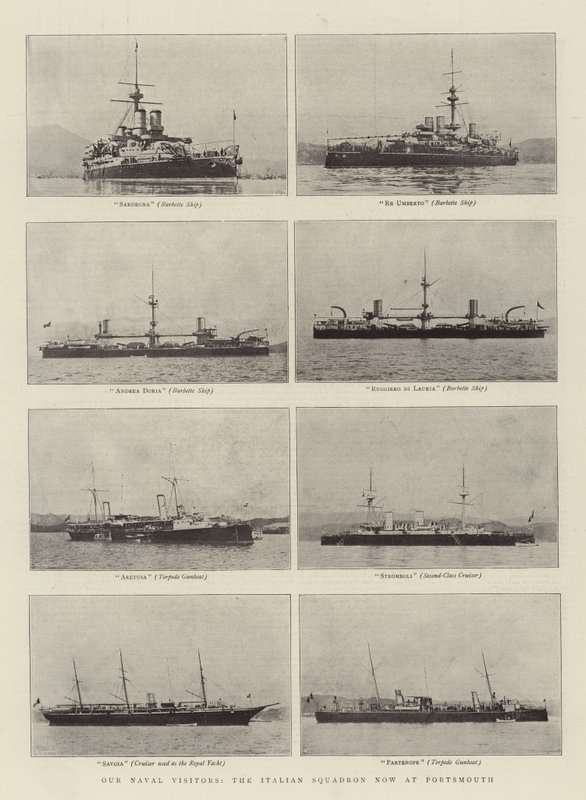 Unsere Marinebesucher, das italienische Geschwader jetzt in Portsmouth von English Photographer