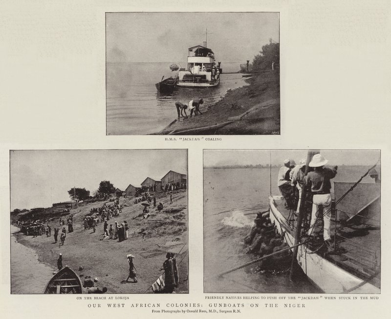 Unsere westafrikanischen Kolonien, Kanonenboote auf dem Niger von English Photographer