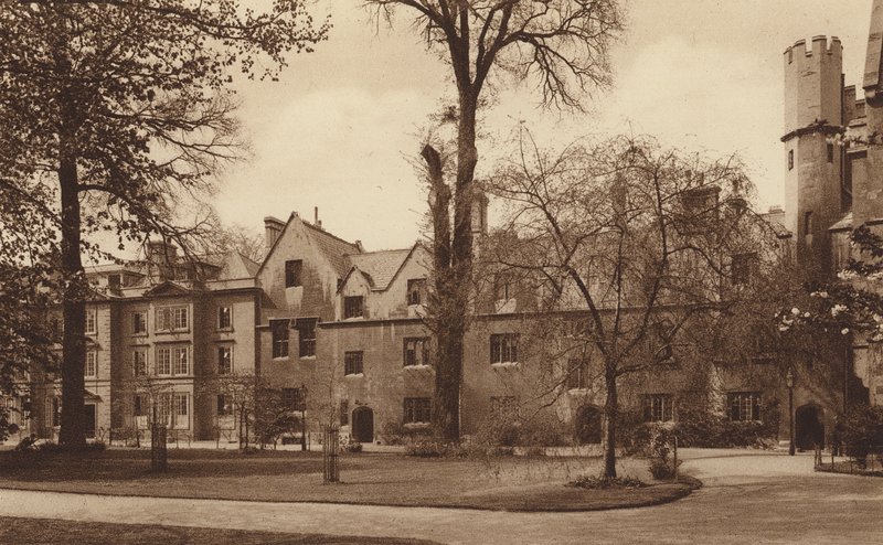 Oxford: Balliol College, die Westseite des Gartenquadrangles von English Photographer
