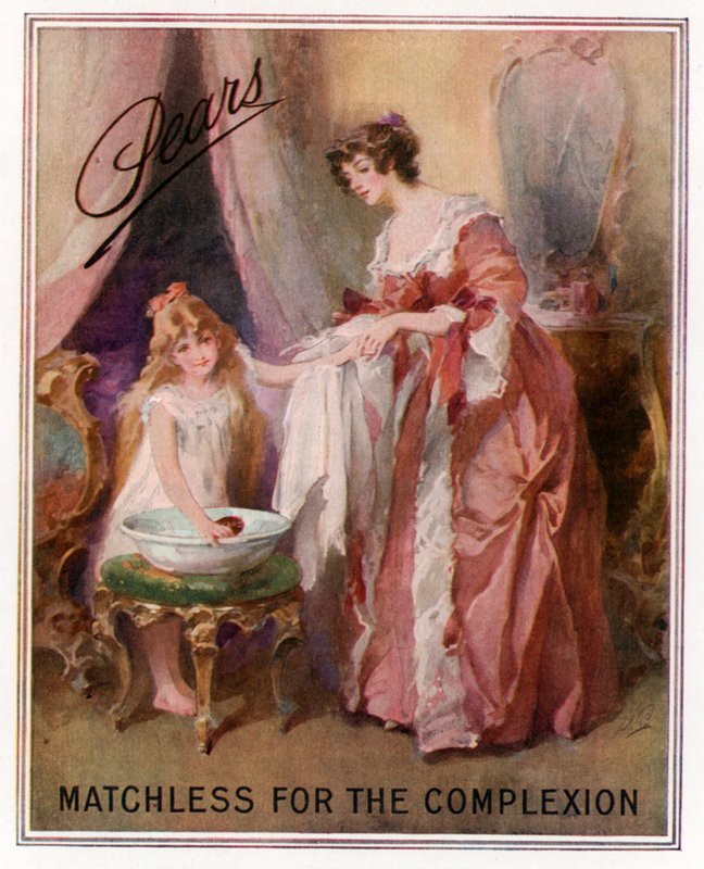 Pears Seifenwerbung. Unübertroffen für den Teint von English Photographer