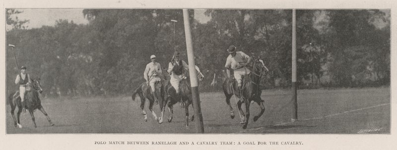 Polo-Match zwischen Ranelagh und einem Kavallerie-Team, ein Tor für die Kavallerie von English Photographer
