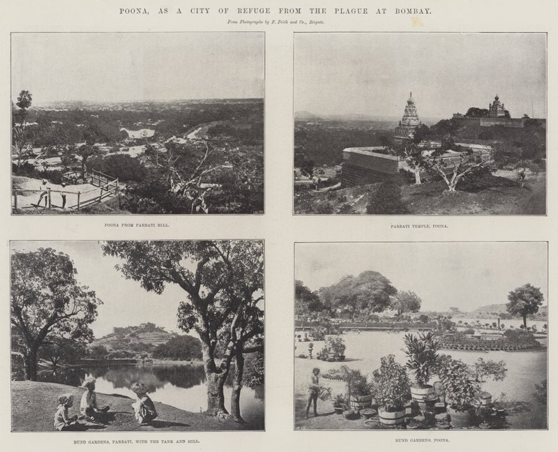Poona, als Zufluchtsort vor der Pest in Bombay von English Photographer