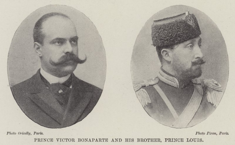 Prinz Victor Bonaparte und sein Bruder, Prinz Louis von English Photographer
