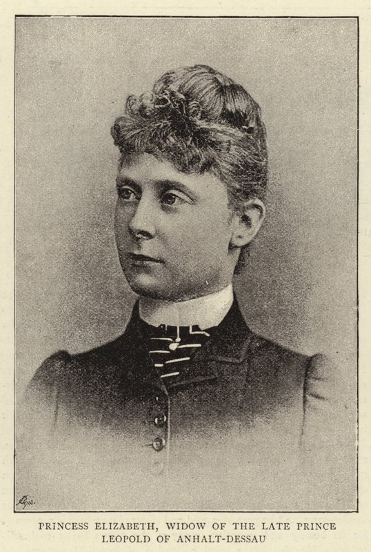 Prinzessin Elisabeth, Witwe des verstorbenen Prinzen Leopold von Anhalt-Dessau von English Photographer