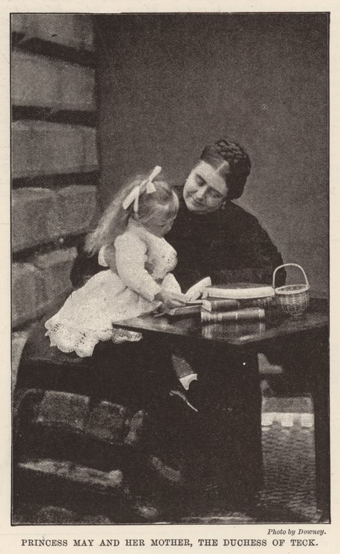 Prinzessin May und ihre Mutter, die Herzogin von Teck von English Photographer