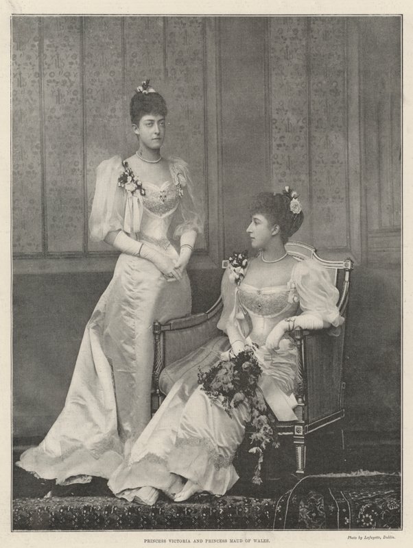 Prinzessin Victoria und Prinzessin Maud von Wales von English Photographer