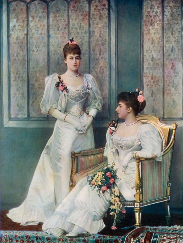 Prinzessin Victoria von Wales und Prinzessin Charles von Dänemark von English Photographer