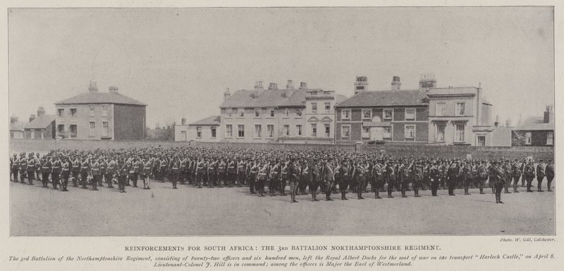 Verstärkungen für Südafrika, das 3. Bataillon des Northamptonshire-Regiments von English Photographer